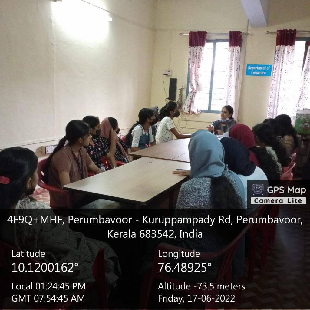 Commerce Association meeting and Awareness program @World day to Compact Desertification and Drought.Arya Soman, Association secretary presenting the different ways of Water conservation.