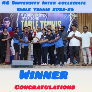 MG University Inter-Collegiate Table Tennis Tournament 2025-26 Champions