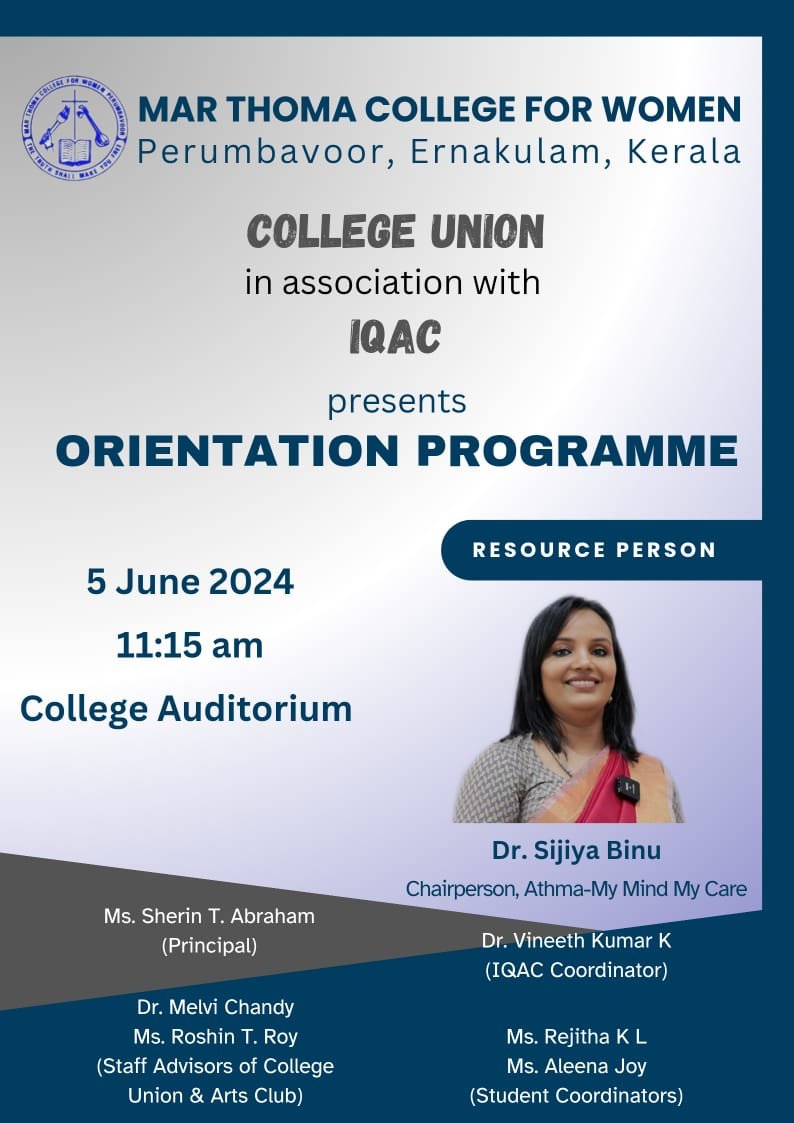 Orientation Programme for second and third year students