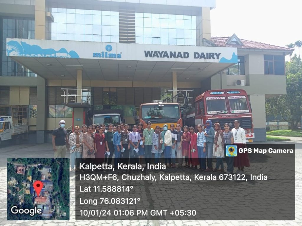 Industrial visit to Wayanad Dairy
