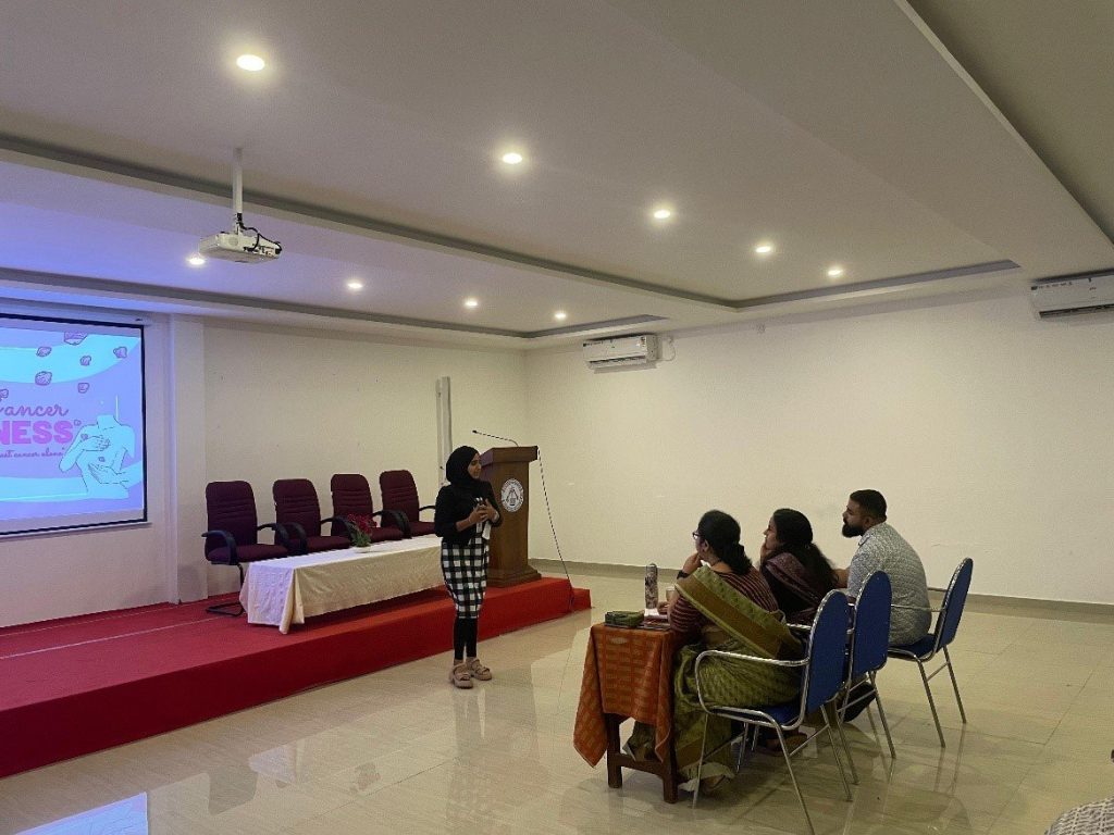 Observance of Breast Cancer month an Inter-collegiate Power Point Presentation Competition on Breast Cancer 3